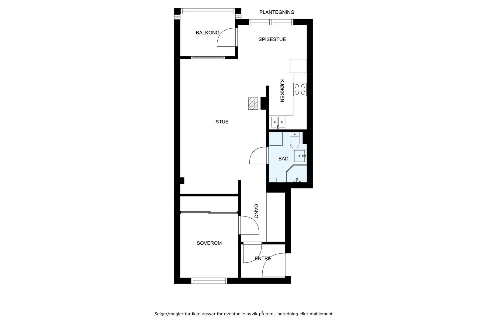 Plantegning Galleribilde