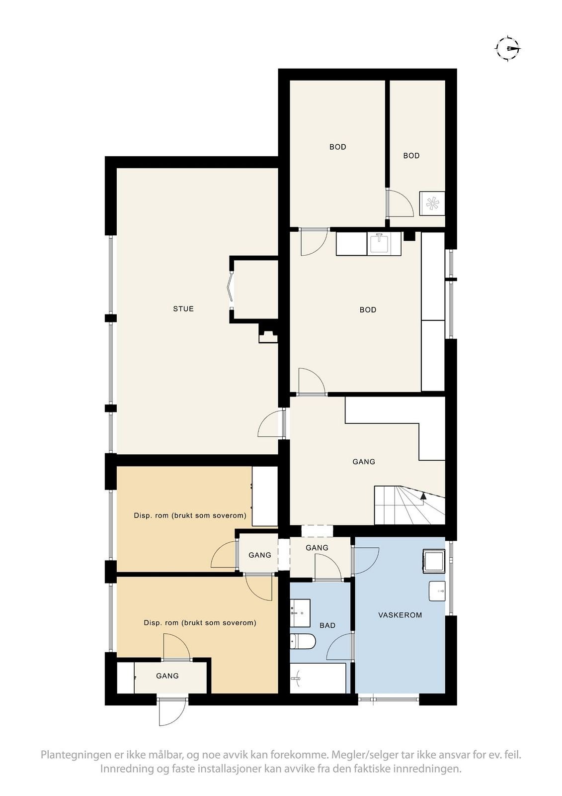 Plantegning u. etasje Galleribilde