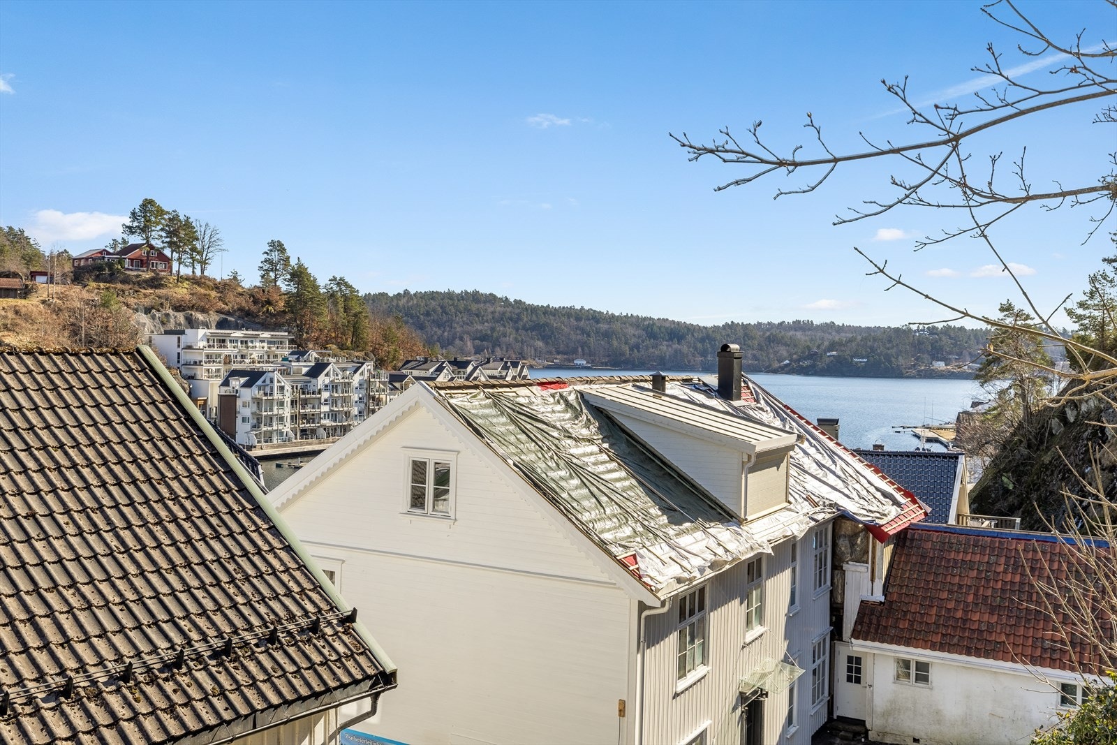 Utsikt mot Tvedestrands indre havn Galleribilde