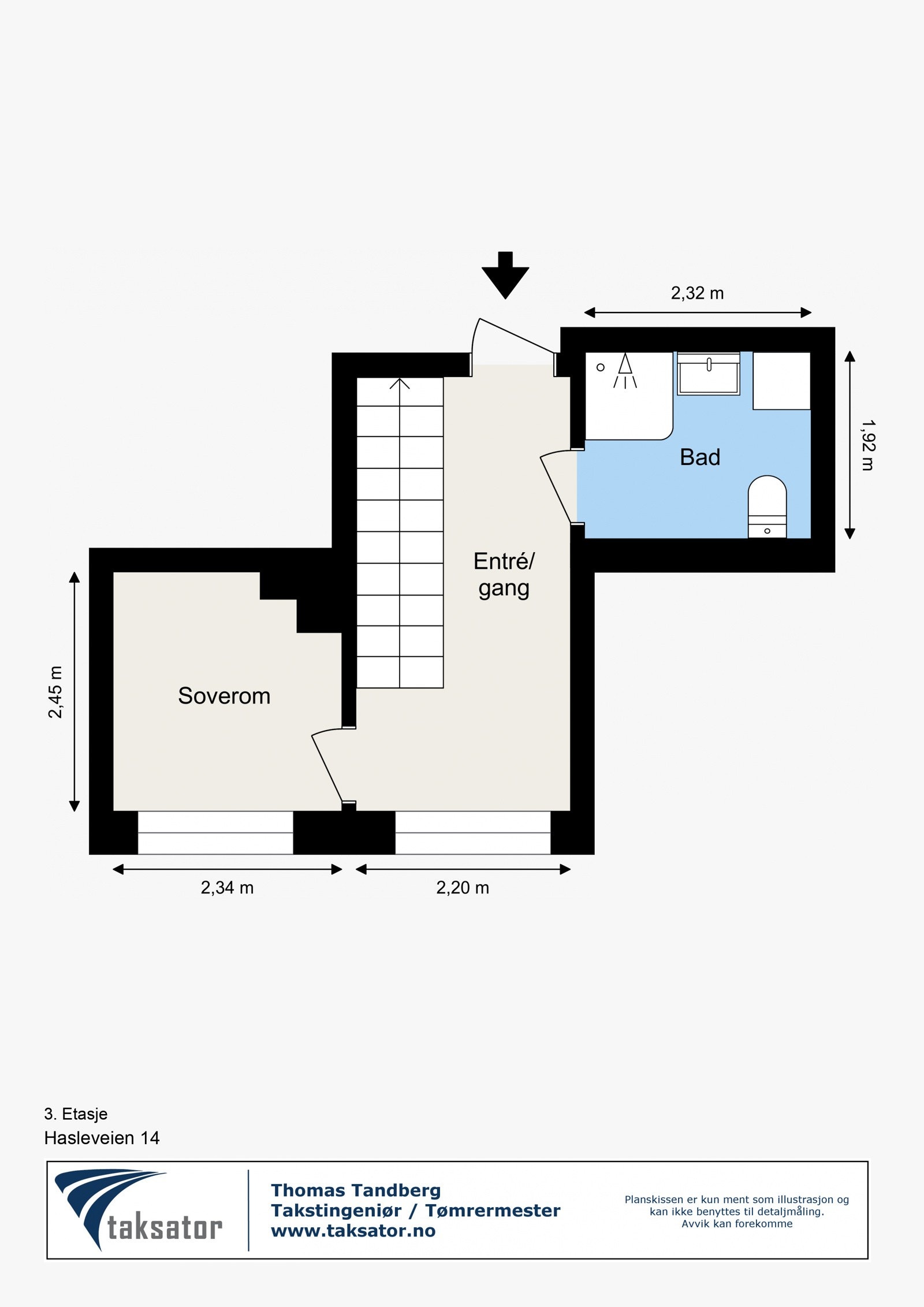 Plantegning første plan Galleribilde