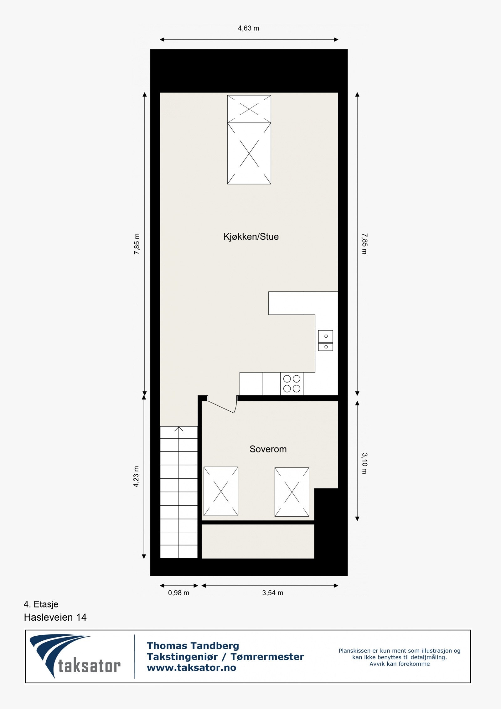 Plantegning andre plan Galleribilde