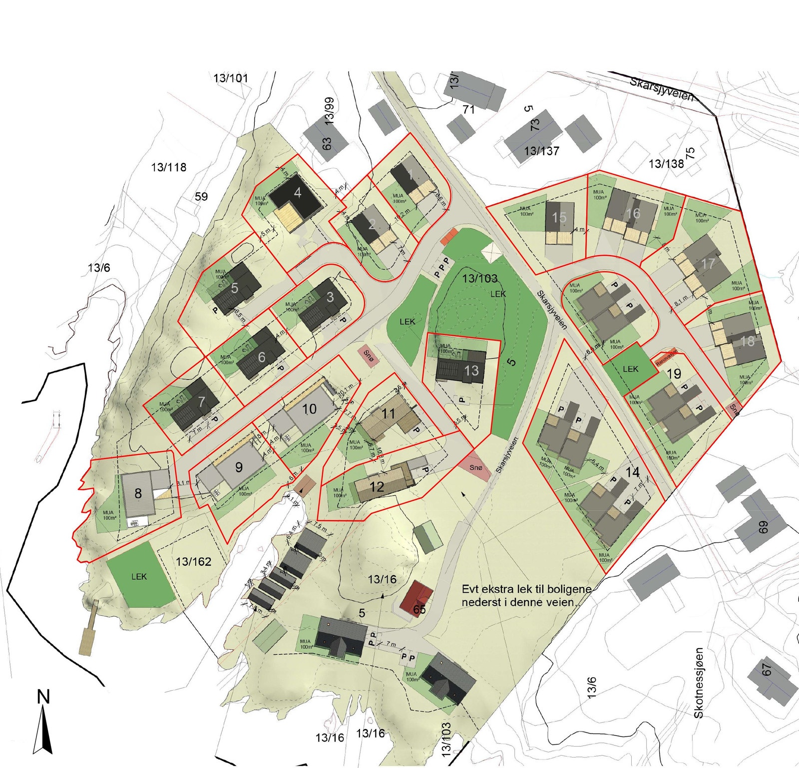 Tomteplan Galleribilde