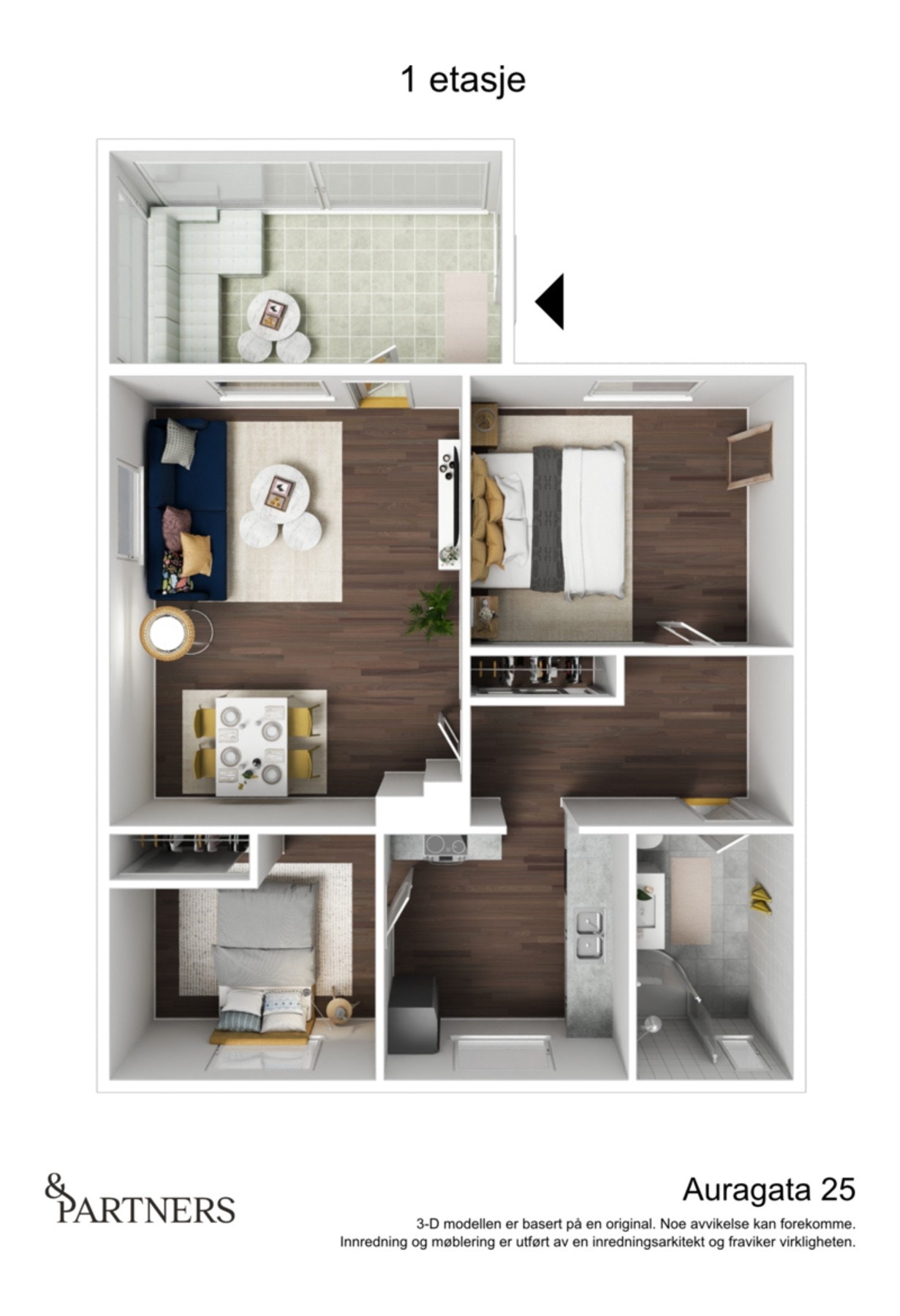 Planskisse 1. etasje Galleribilde