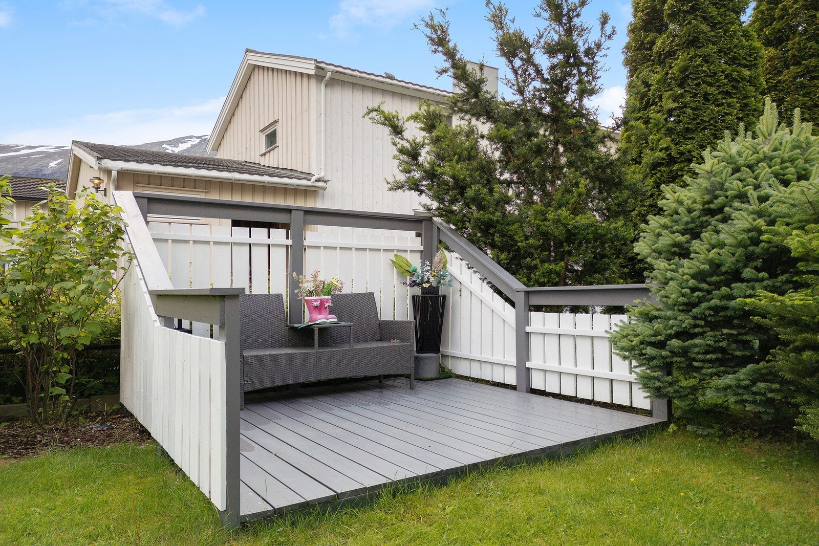 Pent uteområde Galleribilde