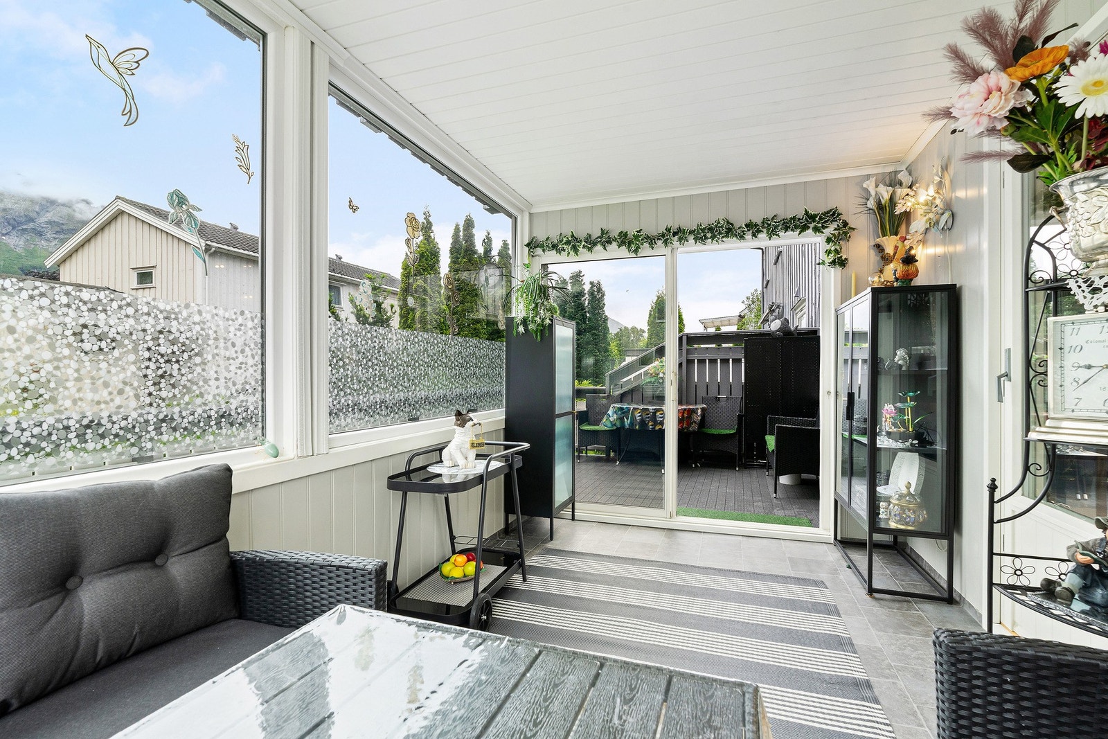 Innglasset balkong Galleribilde