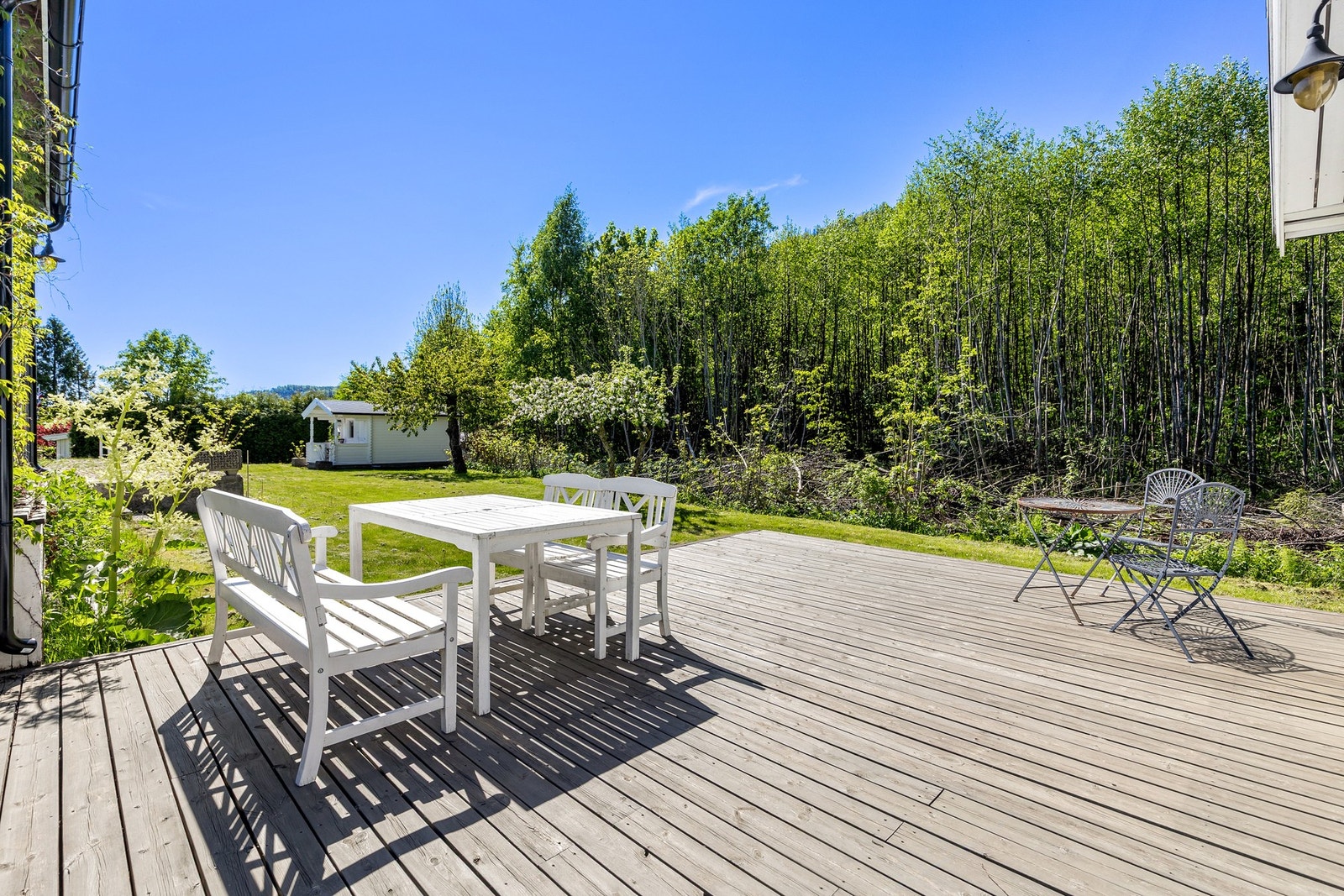 Eiendommen kan skilte med et imponerende terrasseareal på totalt 238 kvadratmeter. Galleribilde