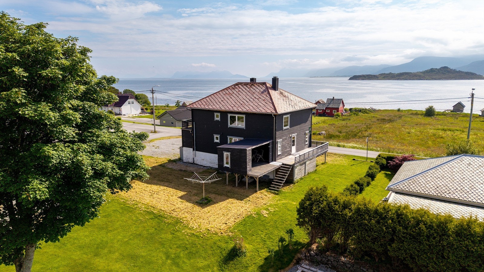 Dronebilde fasade Galleribilde