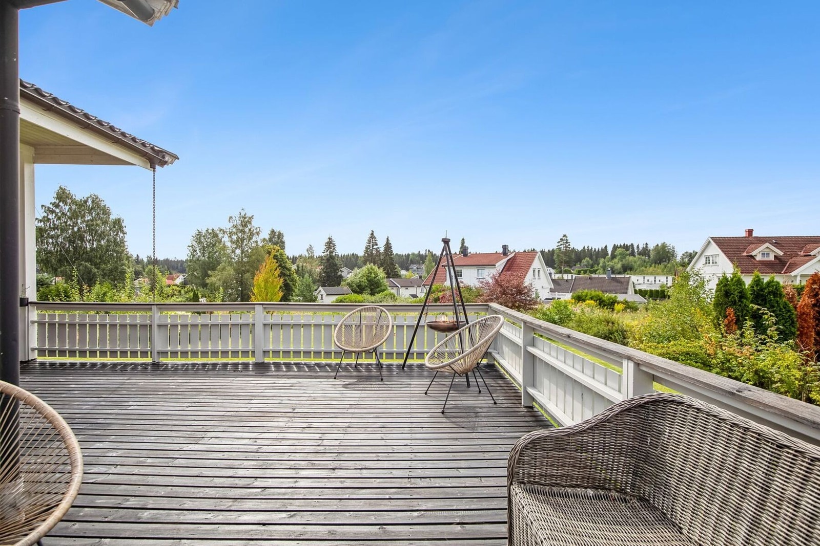 Her har du god oversikt over de trivelige grøntområdene. Galleribilde