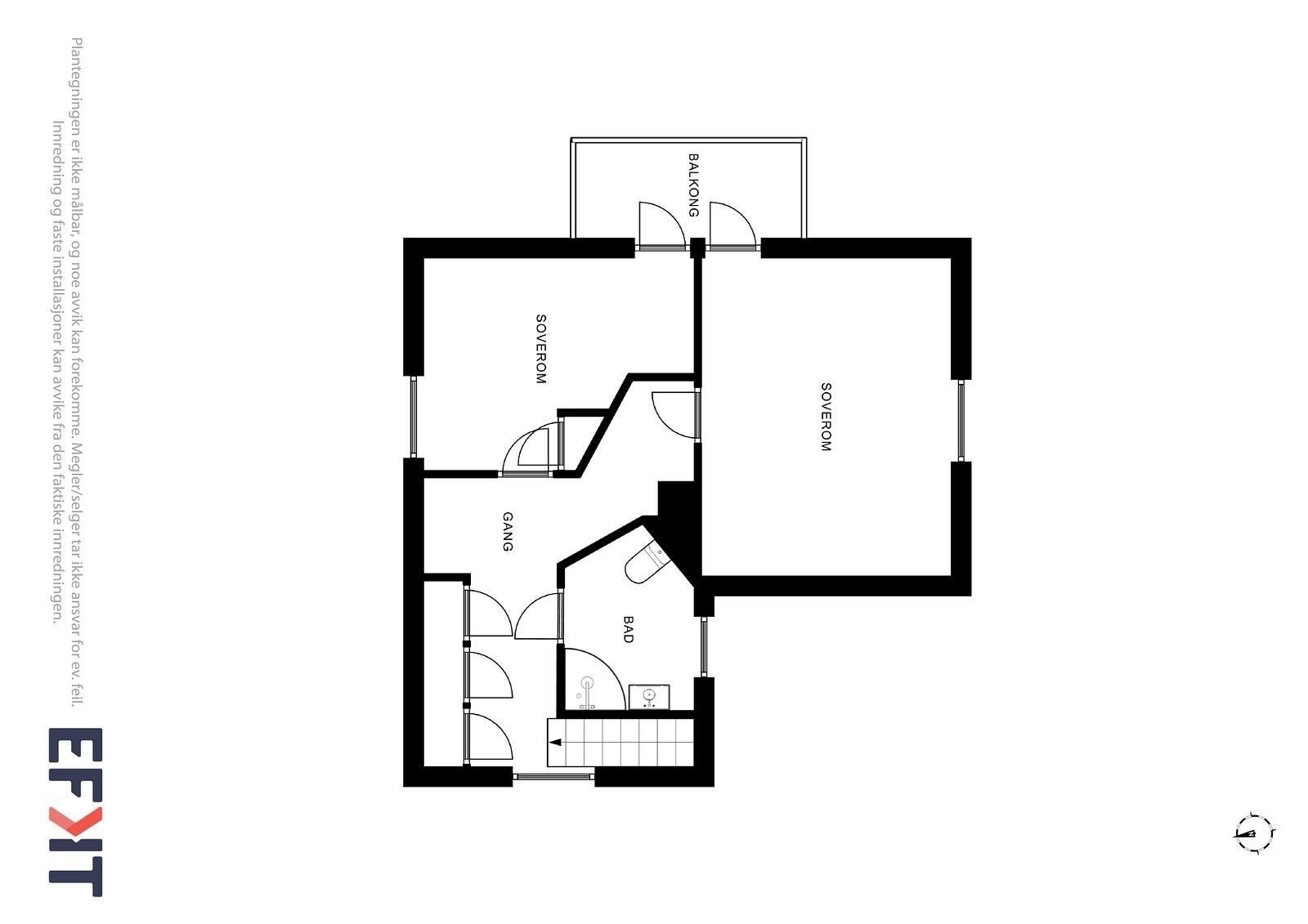Plantegning 2. etasje Galleribilde