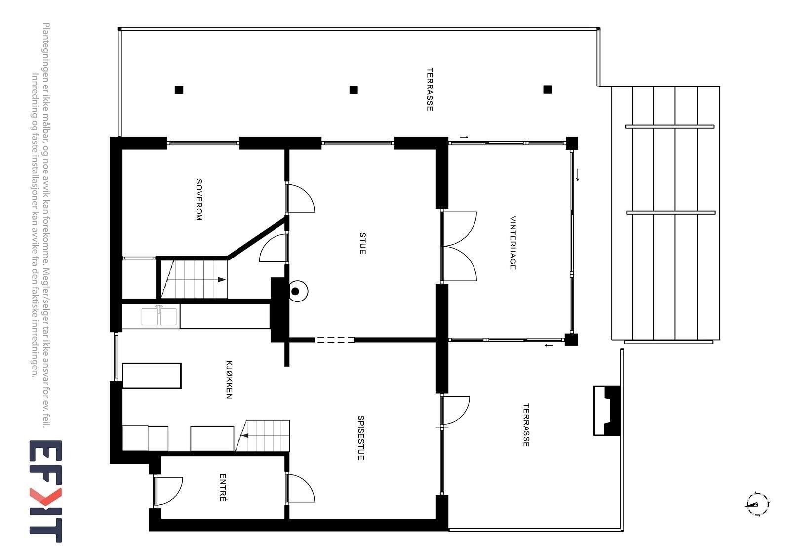 Plantegning 1 .etasje Galleribilde