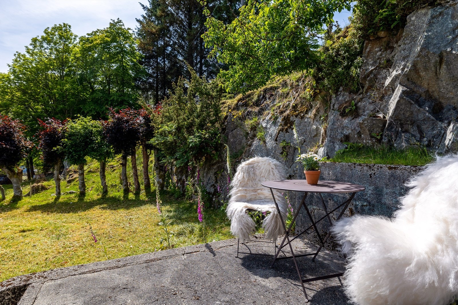 Flotte uteplasser rundt boligen. Galleribilde