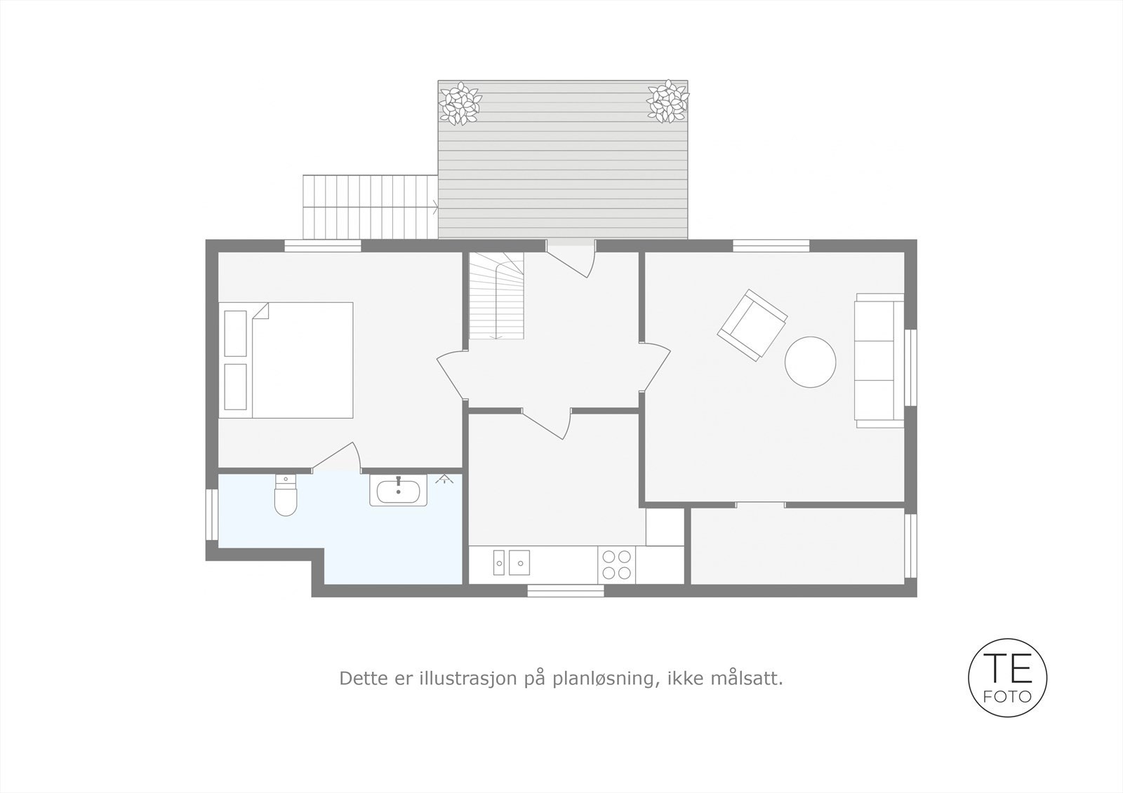 Plantegning 1. etasje. Galleribilde