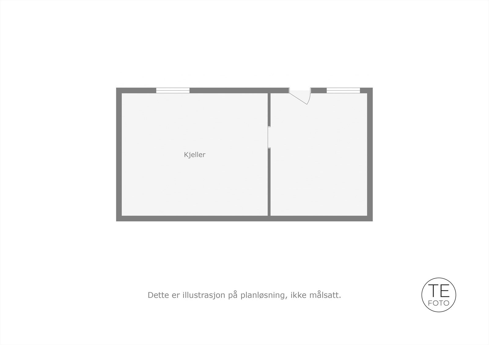 Plantegning kjeller Galleribilde