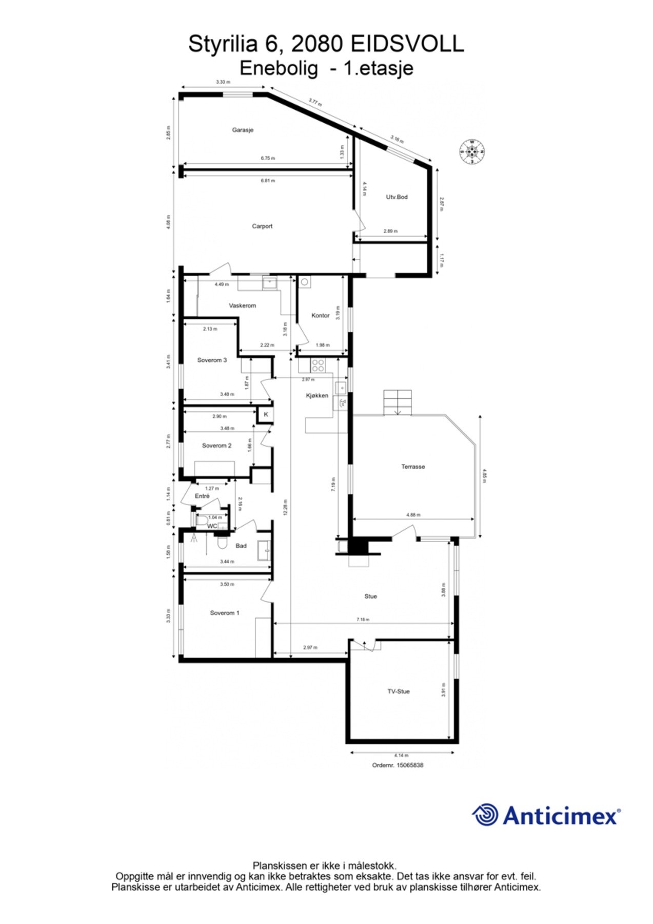 Plantegning. Galleribilde