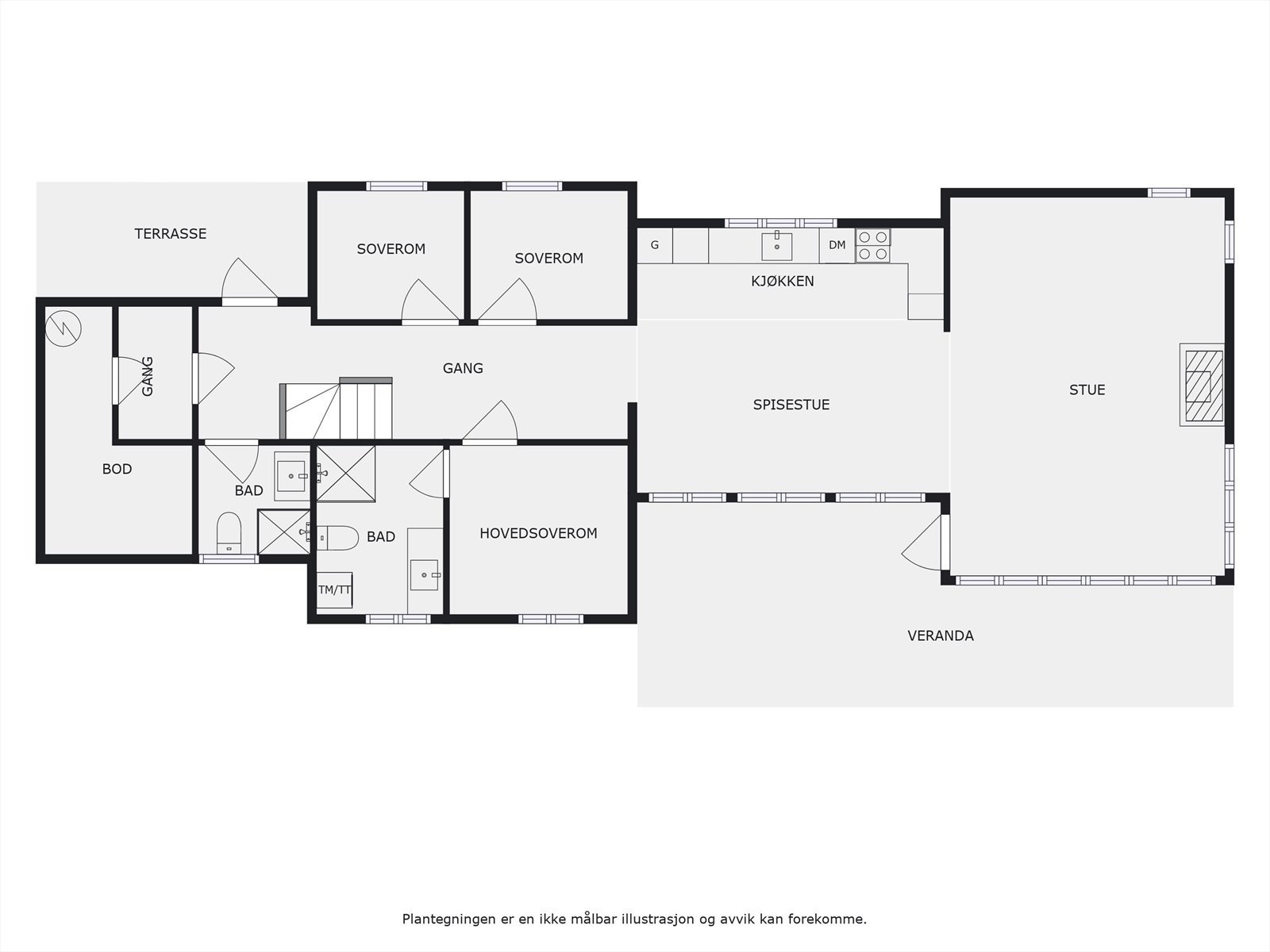 Plantegning 1. etasje. Galleribilde