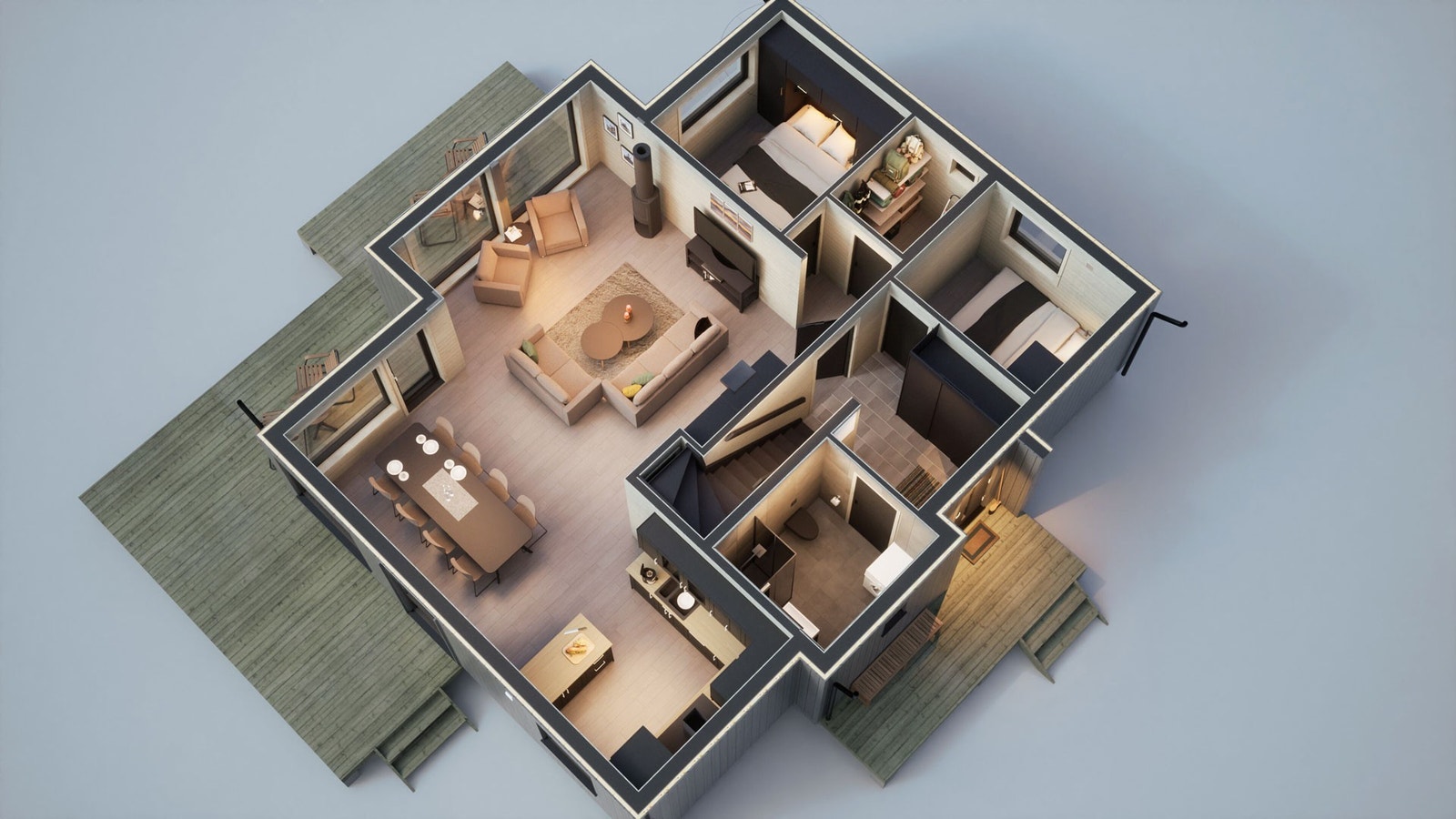 4 soverom totalt. Galleribilde