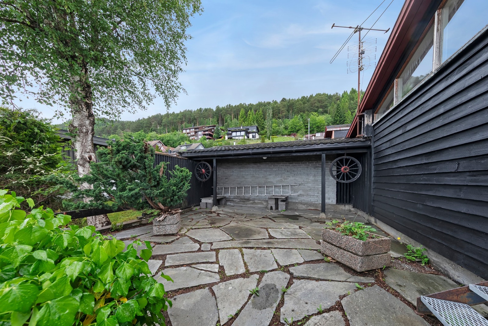 Fint og skjermet uteområde Galleribilde