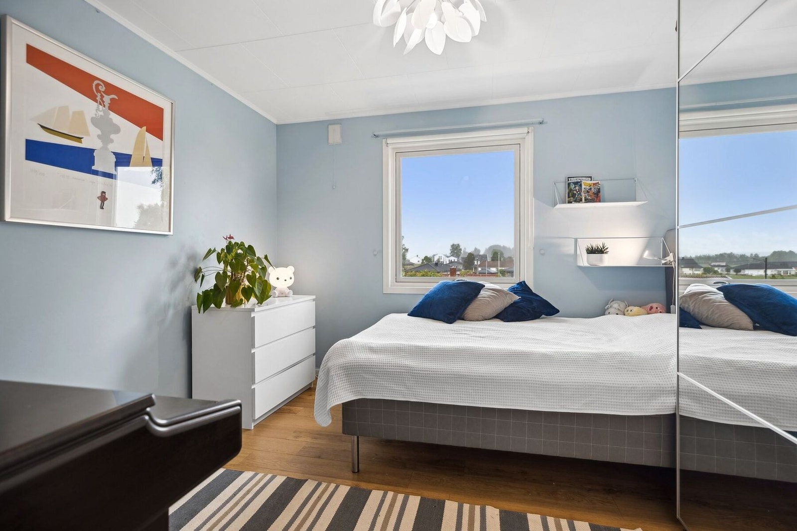 Resterende soverom har god plass til seng og annet møblement. Galleribilde