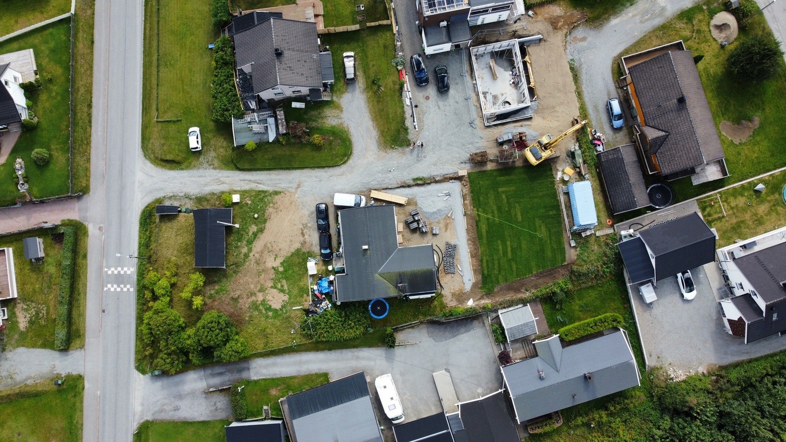 Tomten er på 573 kvm. Galleribilde