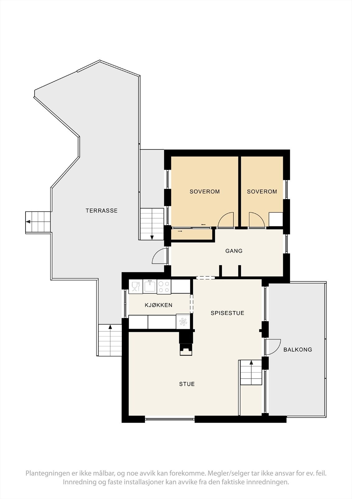 Plantegning 1. etasje. Galleribilde