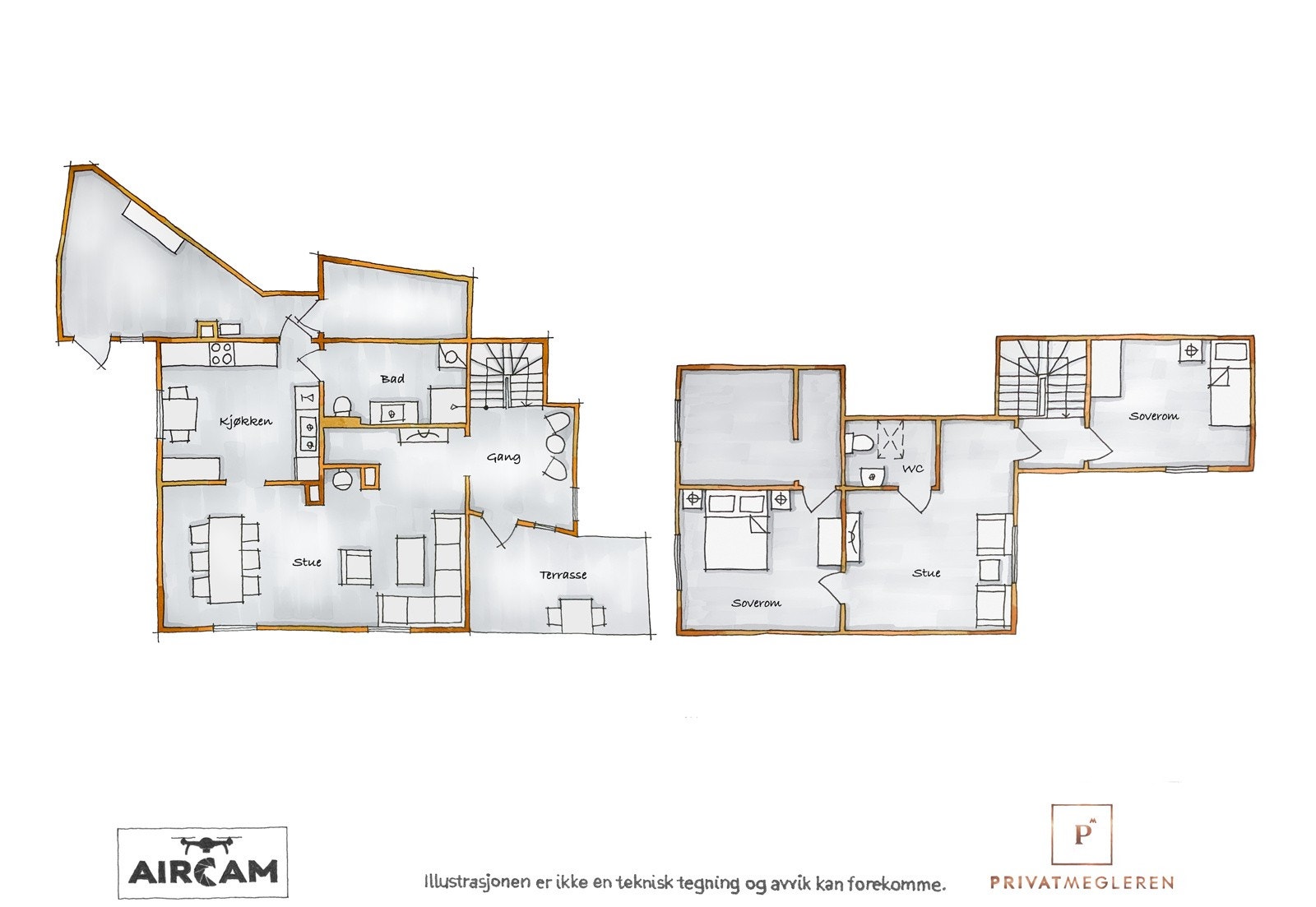 Plantegning illustrasjon Galleribilde