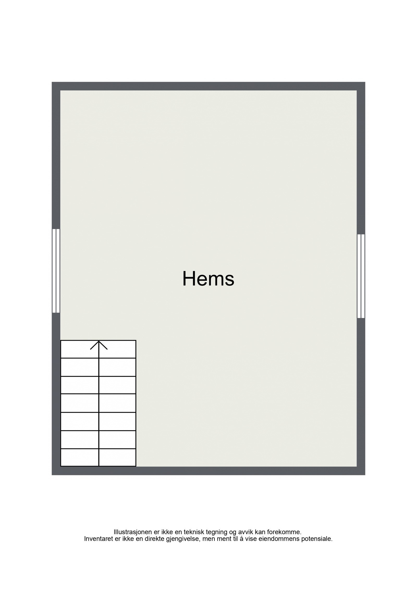 Plantegning hems. Galleribilde