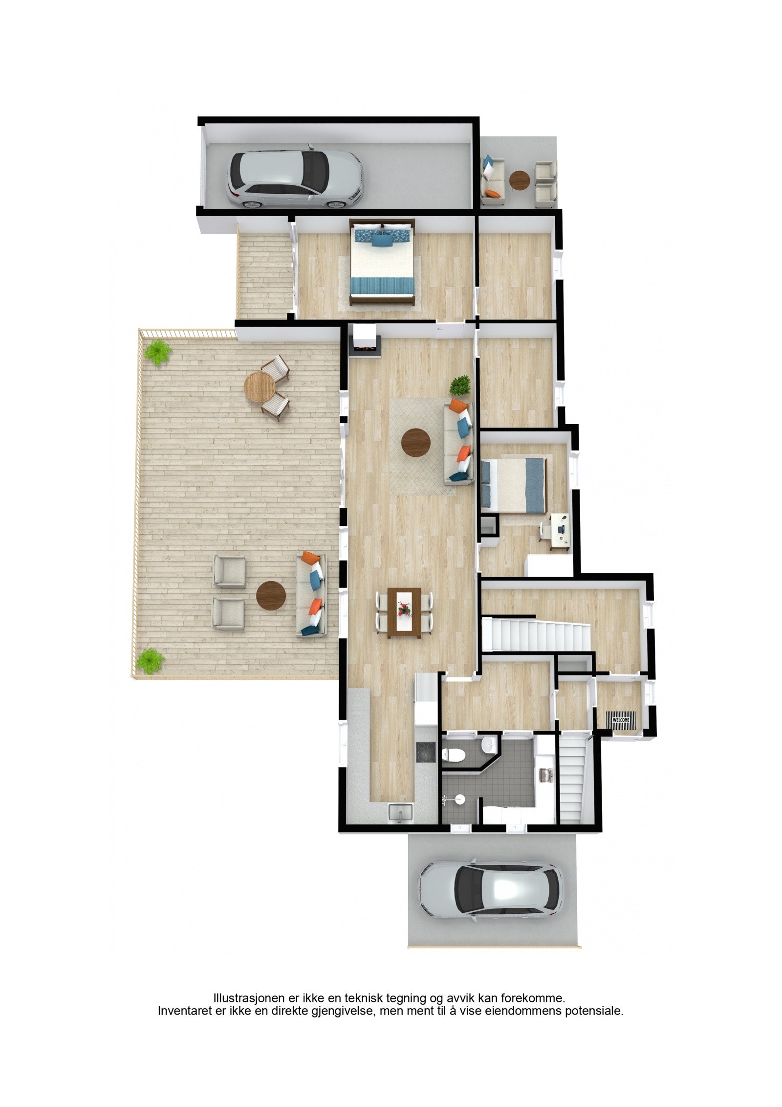 Plantegning 01. etasje Galleribilde