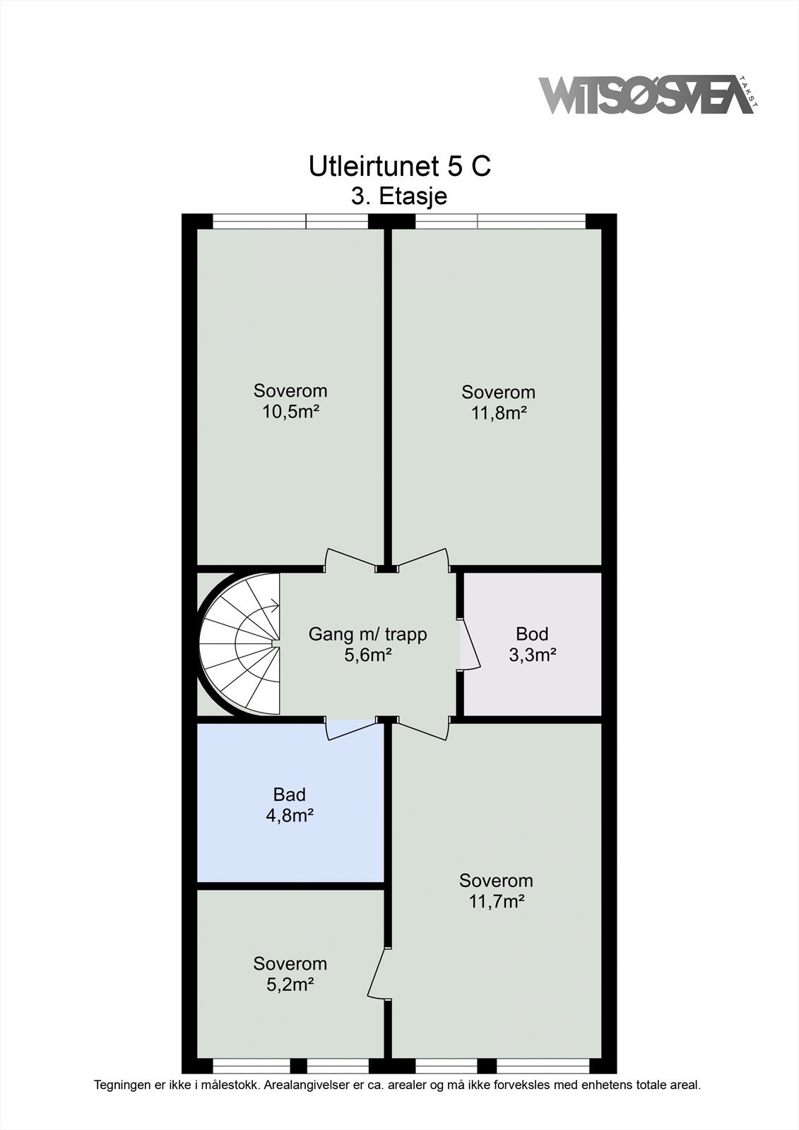 Planskisse 3. etasje Galleribilde
