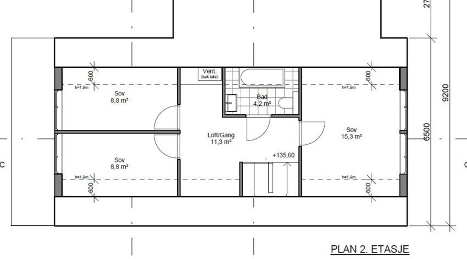 Plantegning 7C - 2.etg Galleribilde