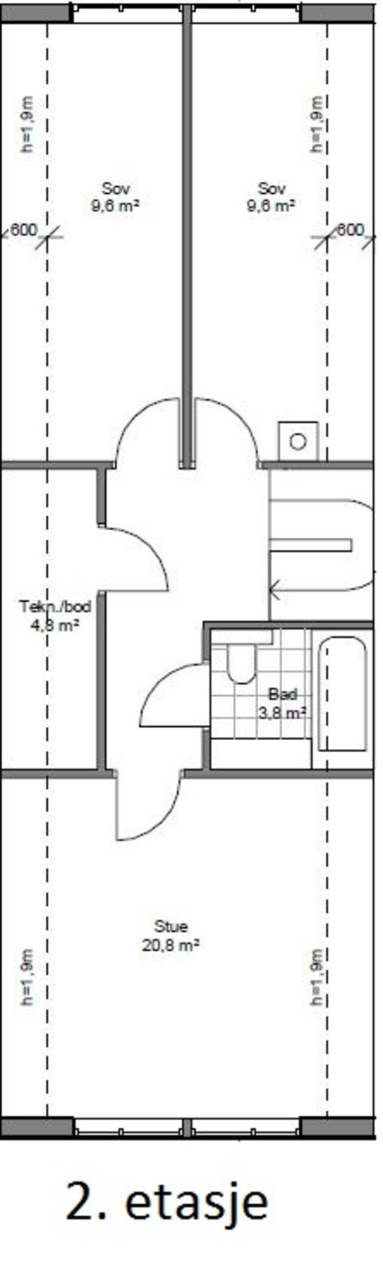 Plantegning 7B - 2.etg. Galleribilde
