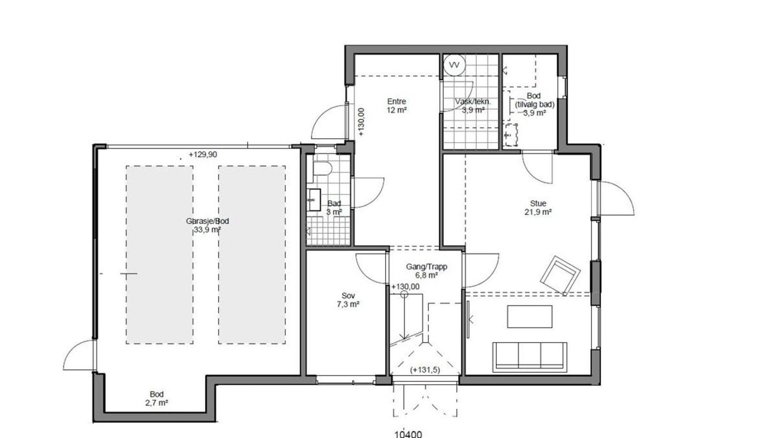 Plantegning 7C - U.etg. Galleribilde