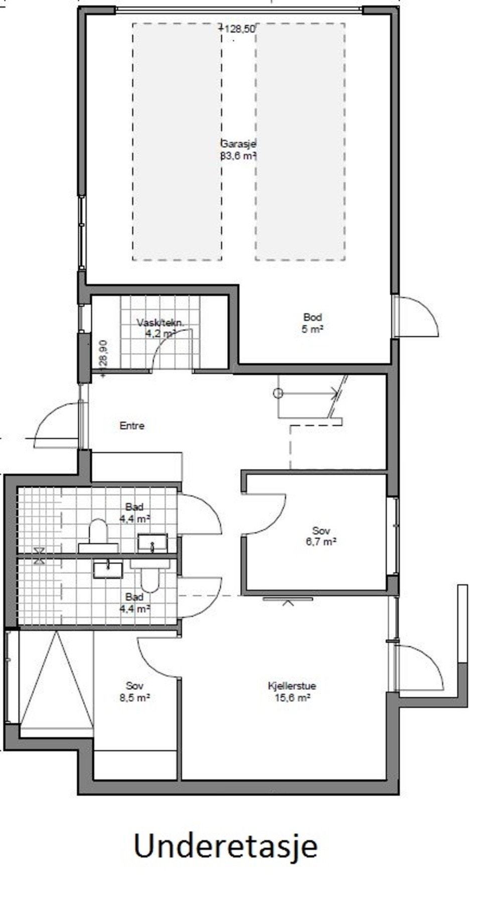 Plantegning 7B - U.etg. Galleribilde