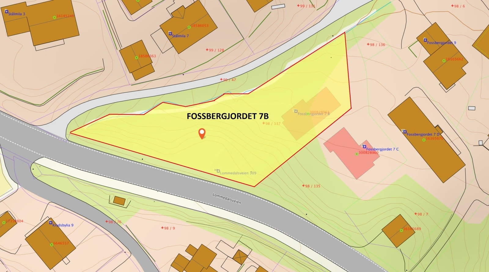 Fossbergjordet 7B tomt. Galleribilde