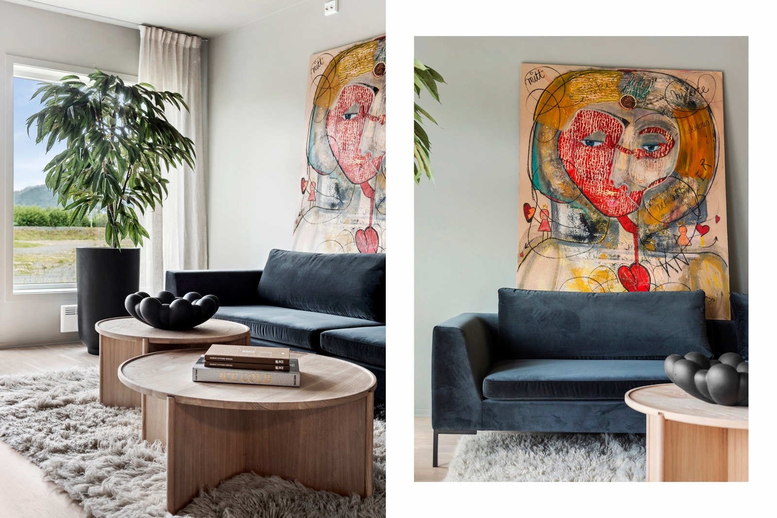 3-stavs eikeparkett på alle rom foruten entrè, bad, toalett og innvendig bod. Galleribilde