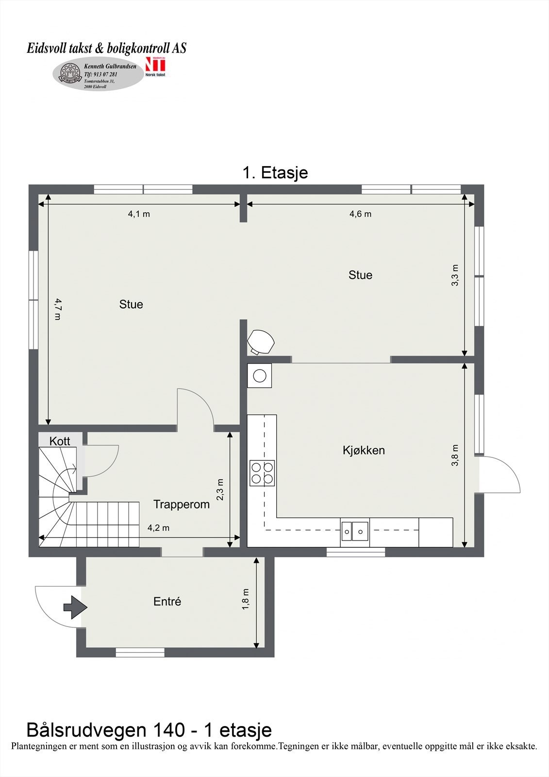 Plantegning 1. etasje. Galleribilde