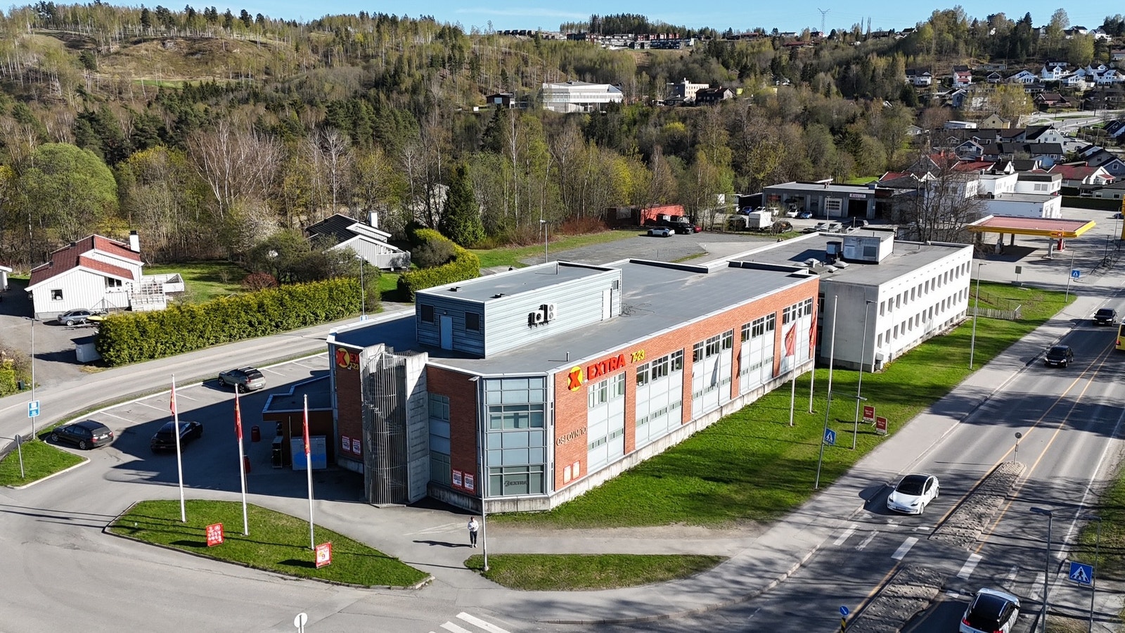 Ved innfartsveien til Hønefoss sentrum Galleribilde