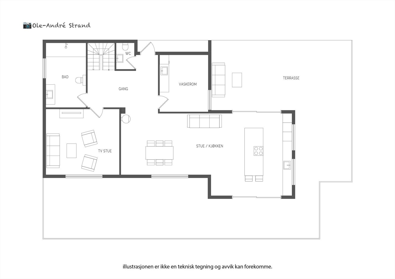 Plantegning 1.etasje Galleribilde
