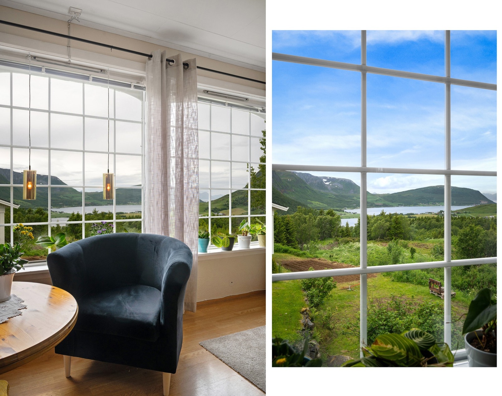 Boligen har meget god plassering med strålende utsikt mot Kasfjord Galleribilde