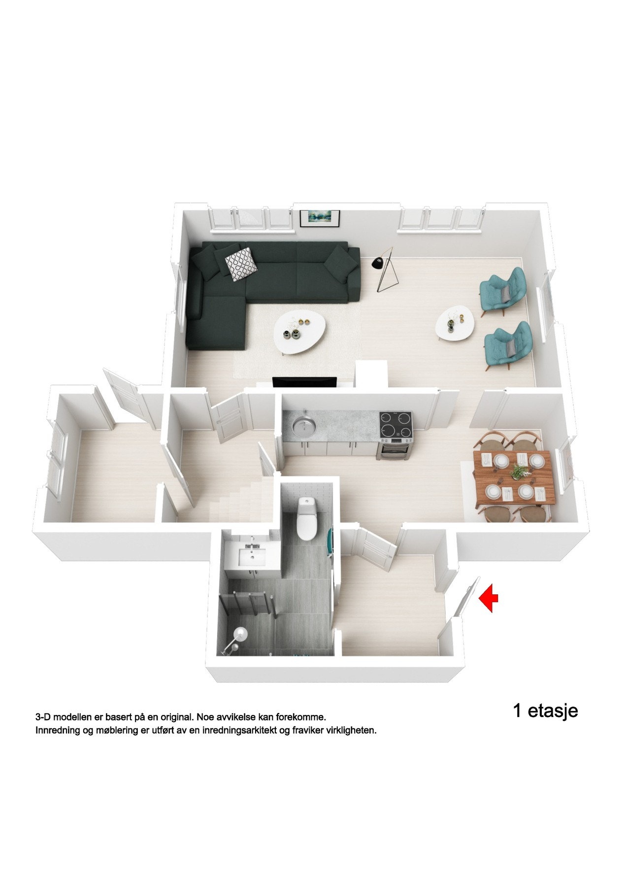 Planskisse 1. etasje Galleribilde