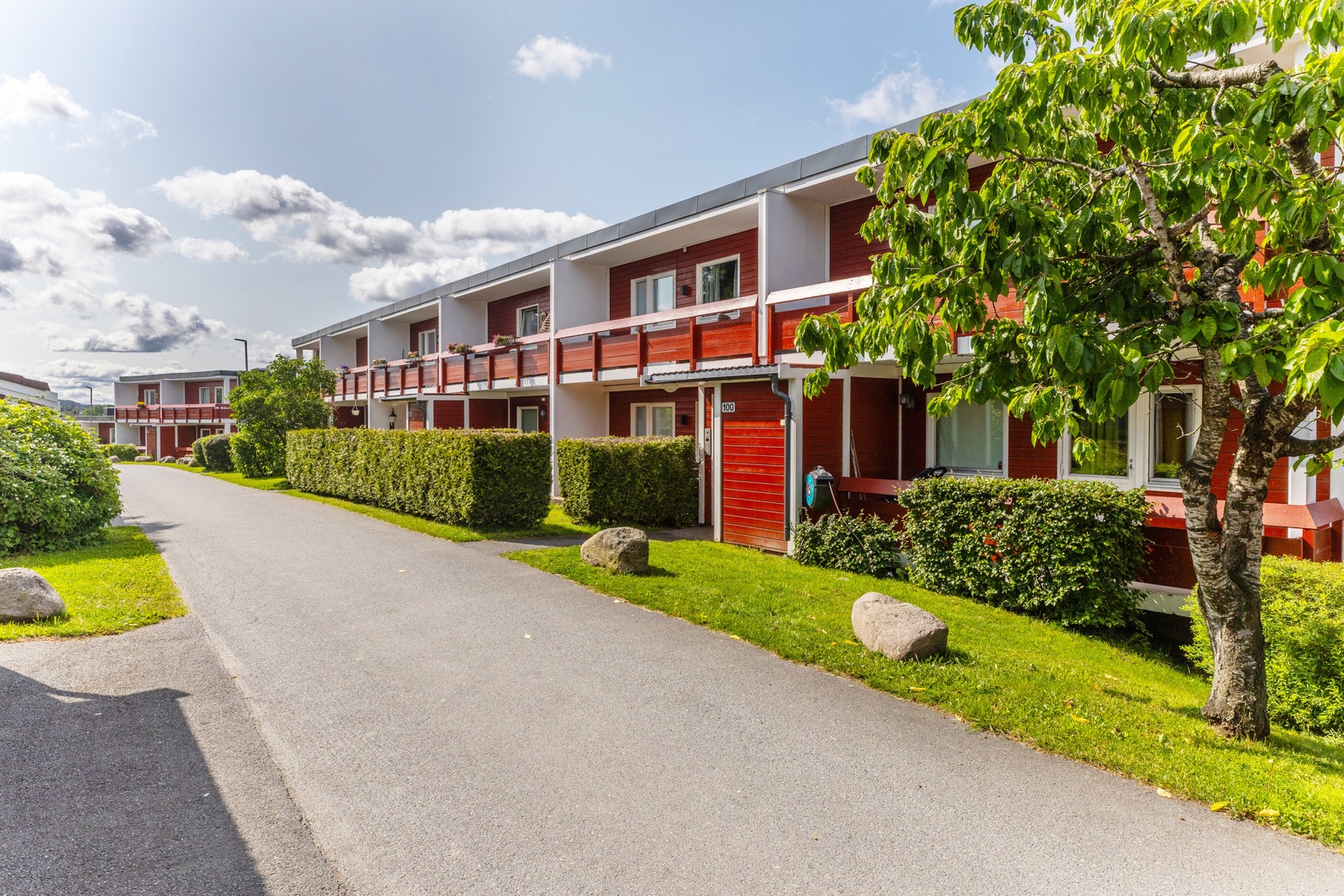Uteområde foran trappenedgang Galleribilde