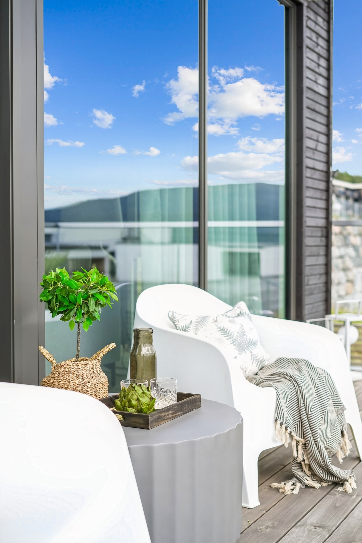 Her kan du nyte gode solforhold gjennom dagen. Galleribilde