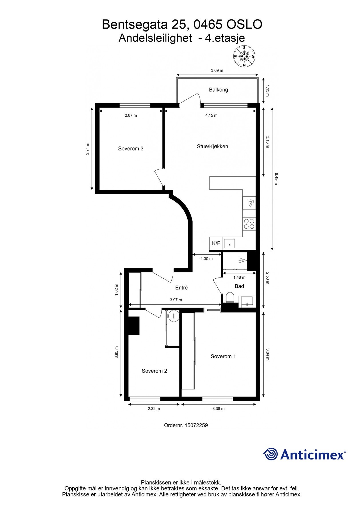 Men først tar vi en titt på boligens planskisse, slik at du får orientert deg litt. Galleribilde