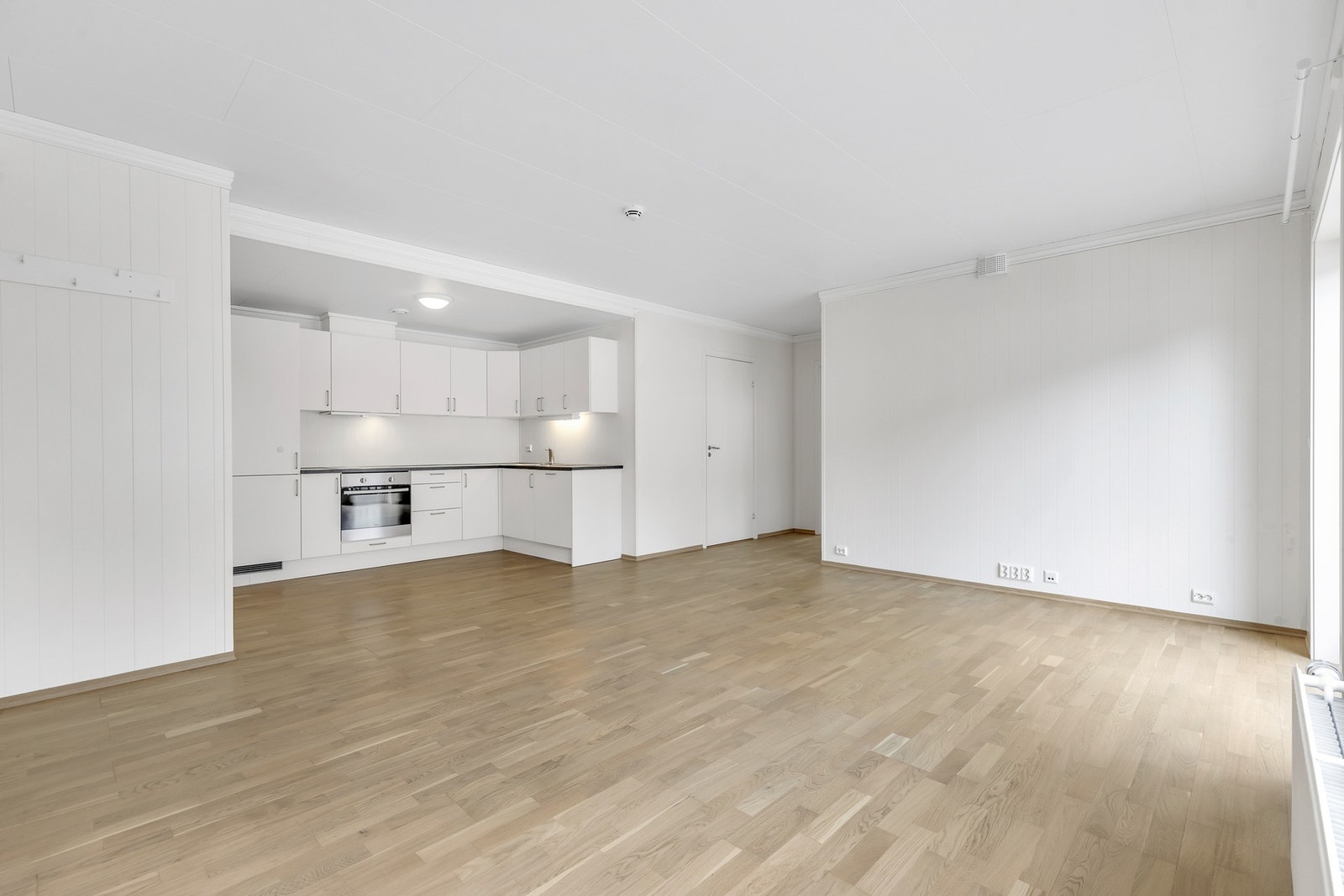 Den åpne planløsningen skaper større romfølelse, og møblere etter ønske og behov. Galleribilde