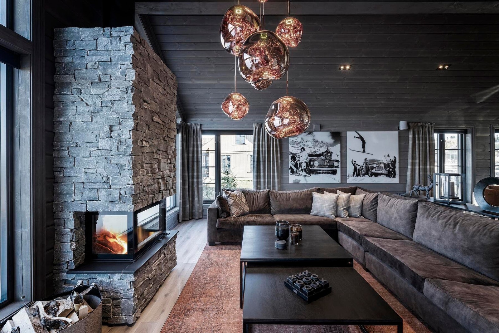 Foto fra stue/kjøkkendel i en tilsvarende hytte Galleribilde