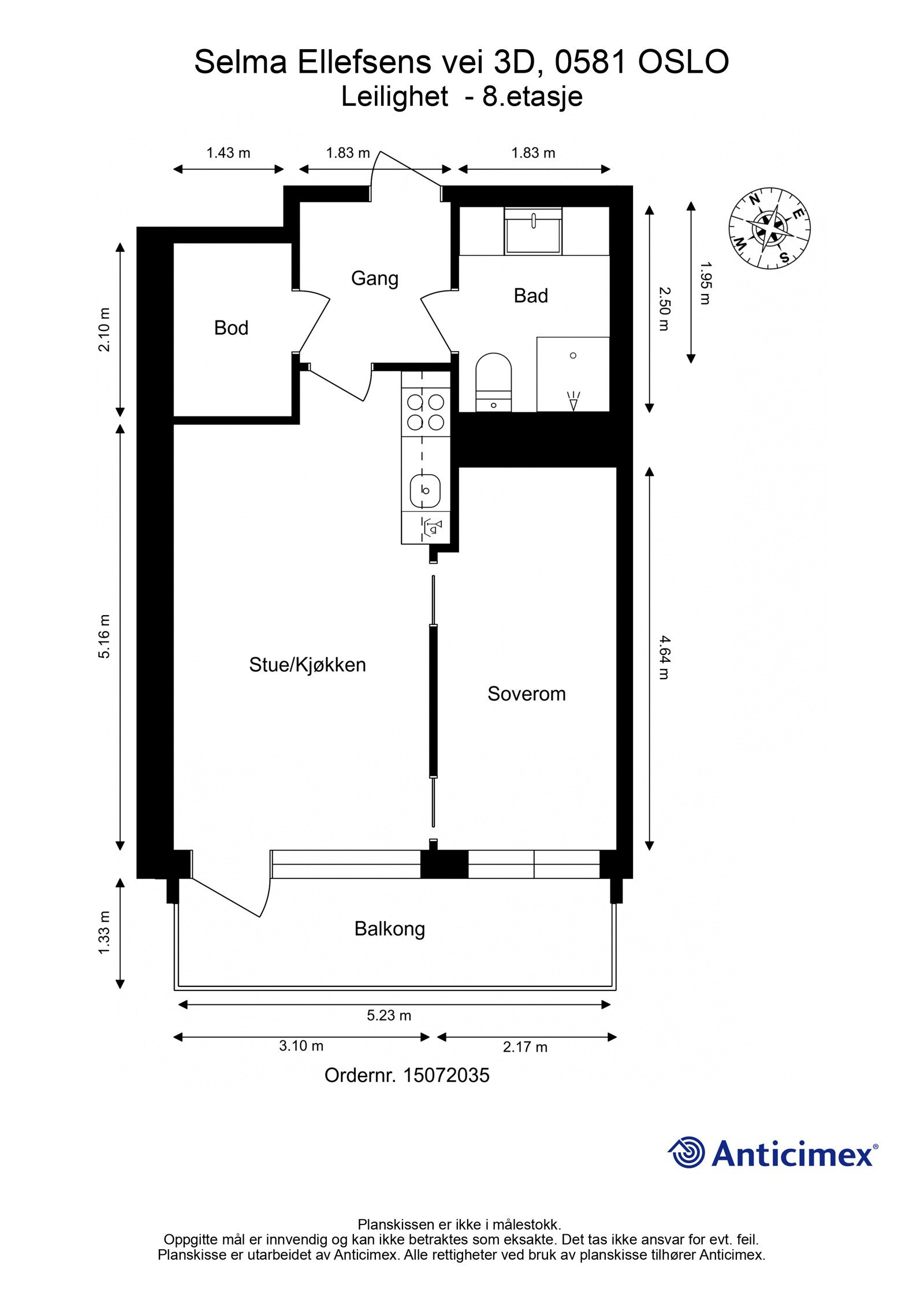 Plantegning Galleribilde