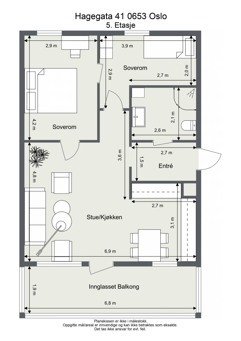 plantegning Galleribilde