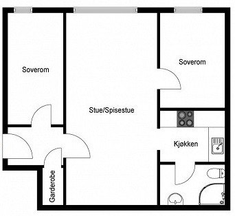 Plantegning - ikke målbar Galleribilde