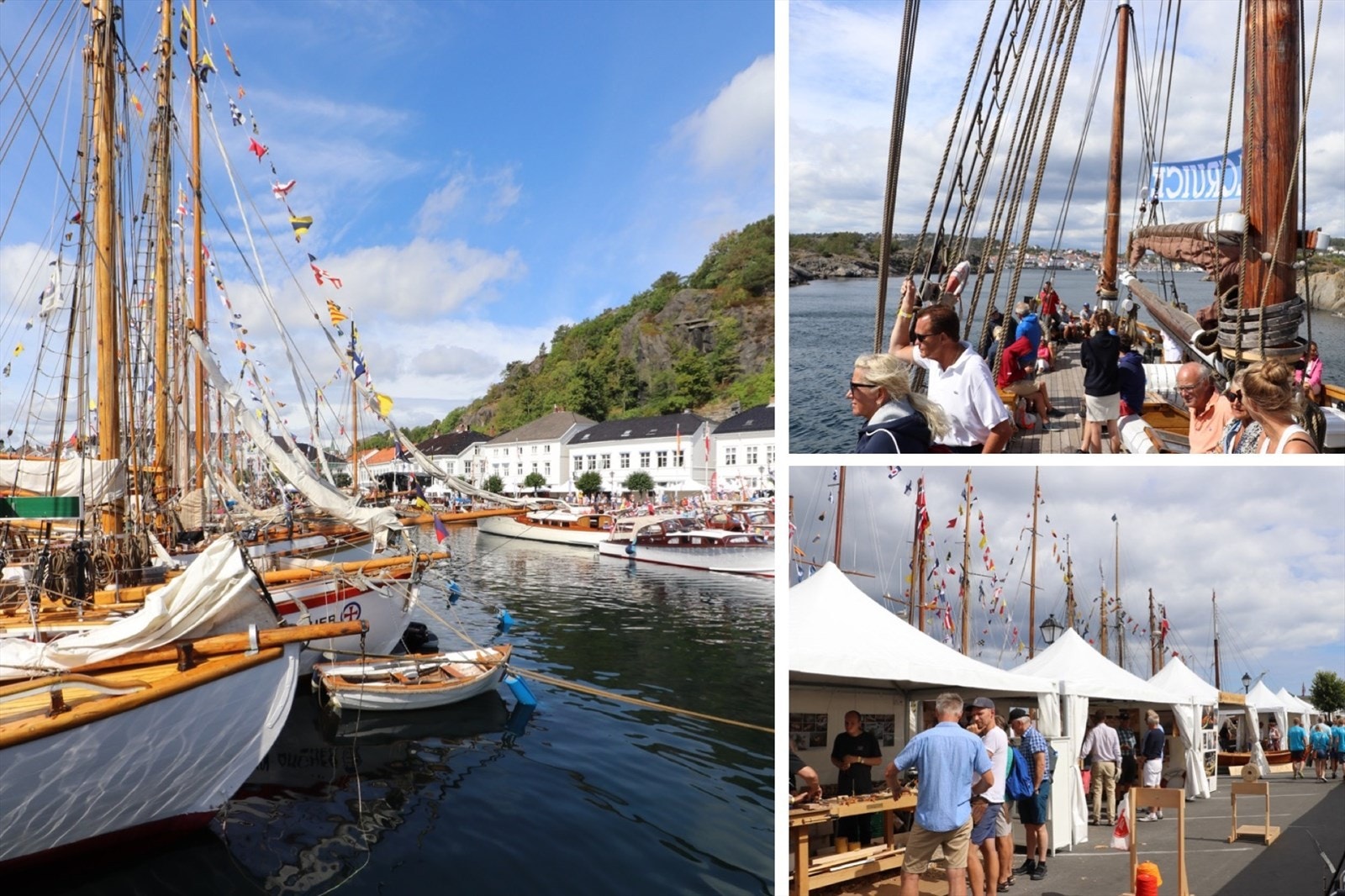 I august hvert år arrangeres det trebåtfestival i Risør havn. Galleribilde