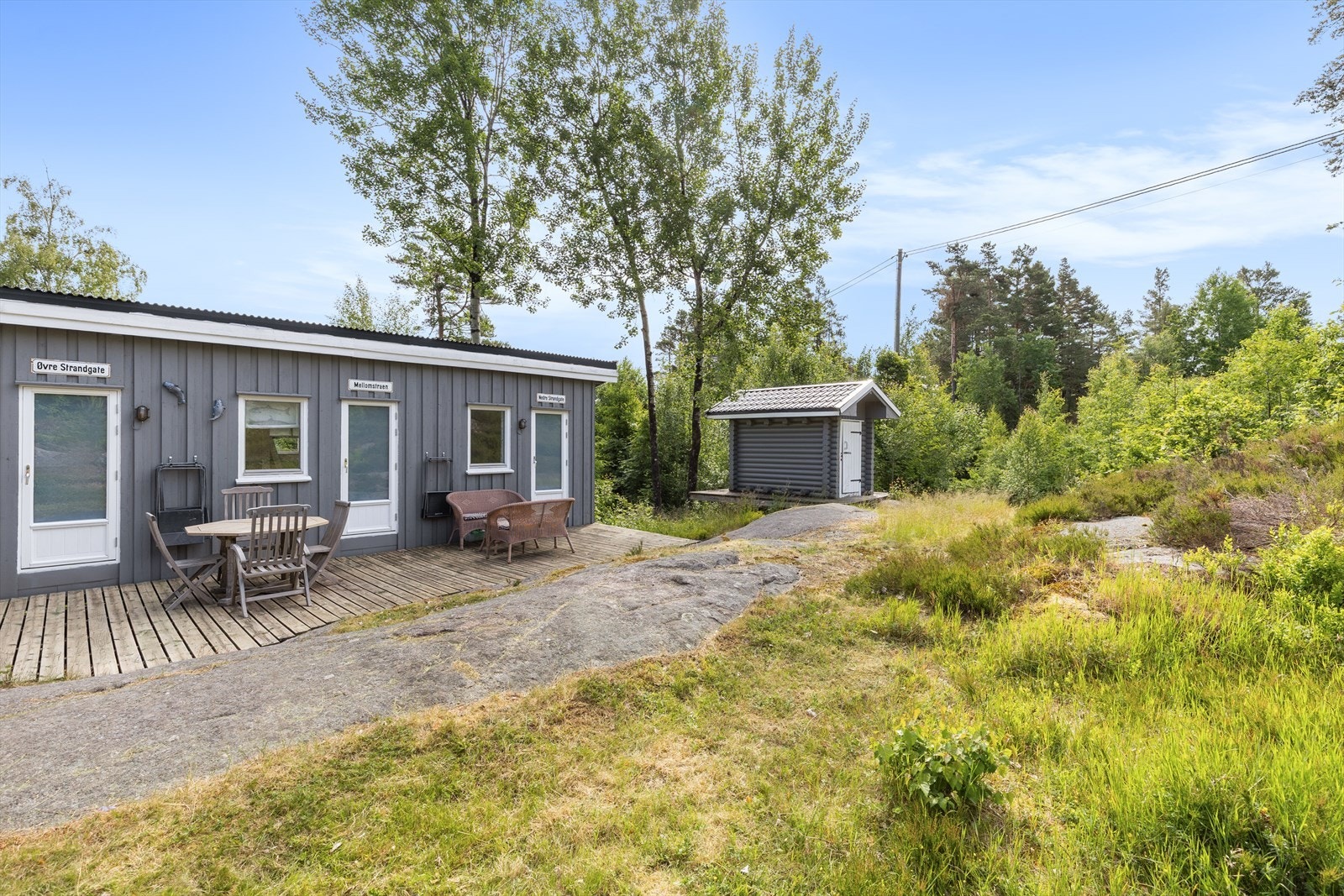 Hyggelig uteområde Galleribilde