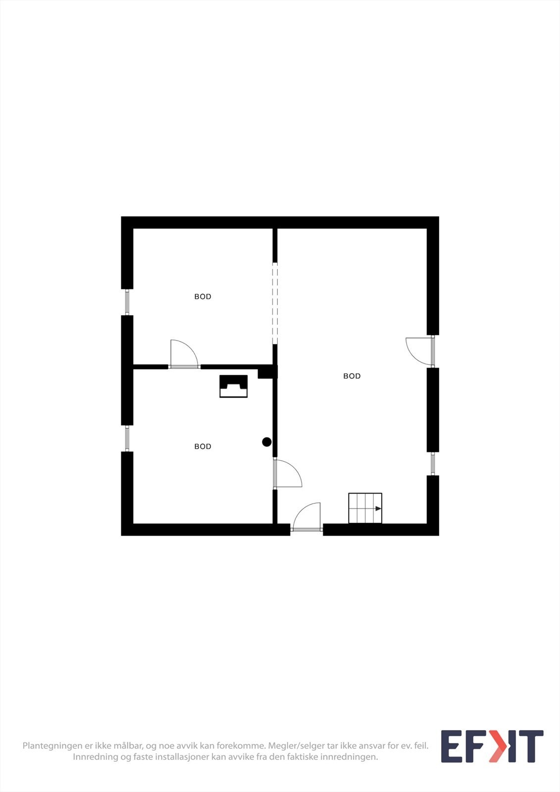 Plantegning kjeller Galleribilde